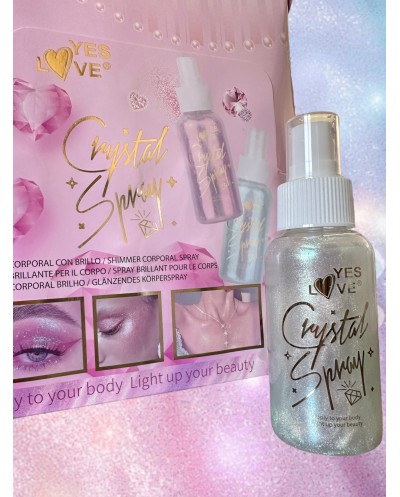 Crystal Spray Scintillant Pour le Corps - 02 - YES LOVE