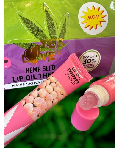 Lip Oil Therapy Canabis Sativa - Pêche - Yes Love