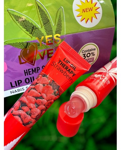 Lip Oil Therapy Canabis Sativa - Fraise - Yes Love