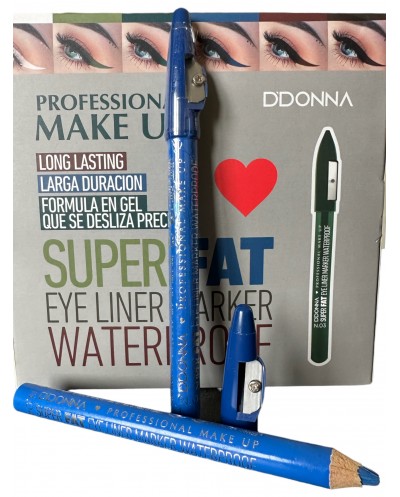 Crayon Eyeliner Marker Waterproof - n°4 Bleu - D'DONNA