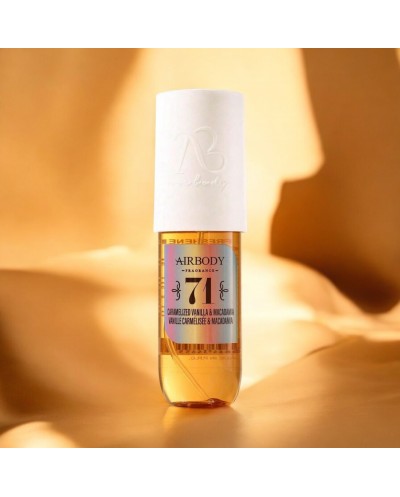 Brume Parfumée 71 Vanille Caramélisée et Macadamia 90ml - AIRBODY FRAGRANCE