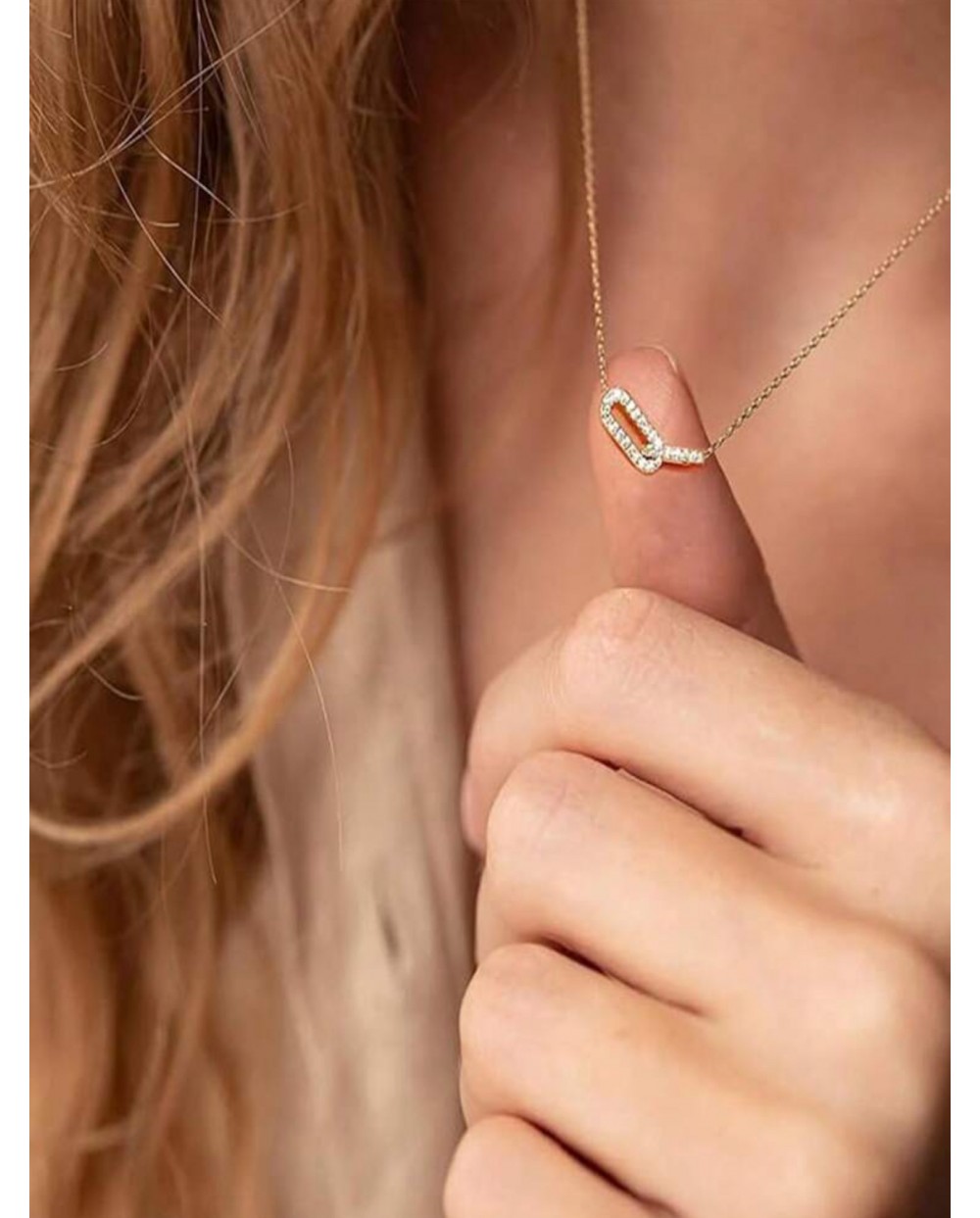 Collier Pendentif Rond Zircon Acier Inoxydable - Longueur 41-45 Cm, Argenté, Neuf Avec étiquettes