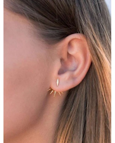 Boucle d'Oreille Rayon Or en Acier Inoxydable