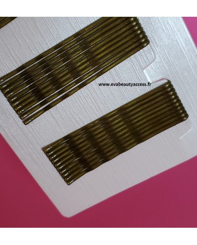 40 Epingles à Cheveux Guiches Plates - DORÉ - SASA ACCESSORIES