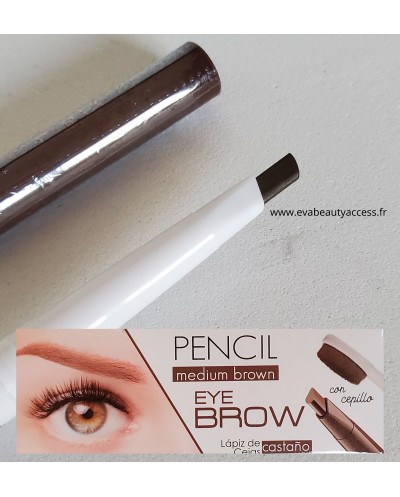Crayon Sourcils 'PENCIL EYE BROW' - Medium Brown REF 33244 - LETICIA WELL