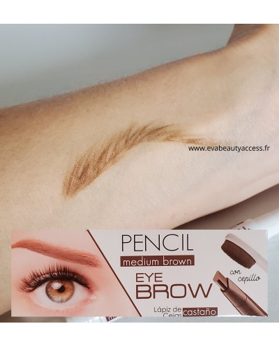 Crayon Sourcils 'PENCIL EYE BROW' - Medium Brown REF 33244 - LETICIA WELL