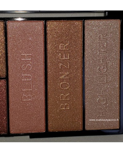 Grand Palette Tout en Un Blush/Highlighter/Bronzer/Fards à Paupière - REF 11135B - D'DONNA