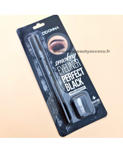 Smokey Eyeliner Perfect Black Waterproof + Taille Crayon - D'DONNA