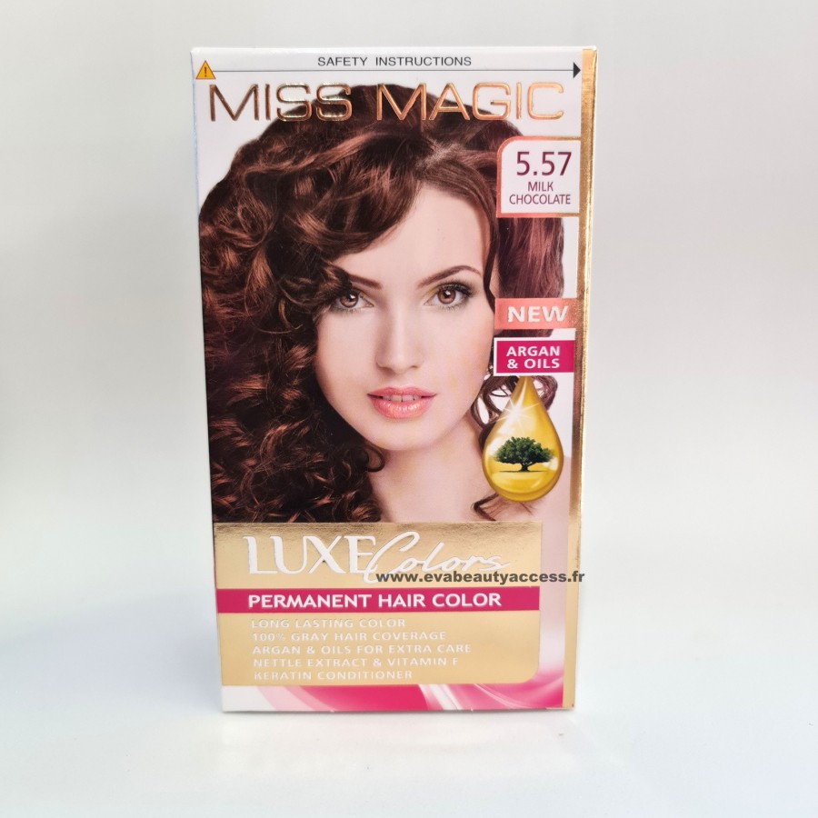 Coloration Permanente Cheveux Luxe Colors - 5.57 Chocolat au Lait - MISS MAGIC