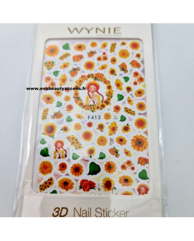 Grande Planche de Stickers Ongles - F413 - WYNIE