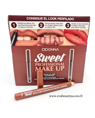 Crayon Contour Lèvre/Ombre Lips "SWEET MAT LIP LINER" N°08 - 11230A - D'DONNA