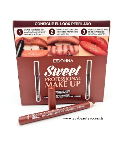 Crayon Contour Lèvre/Ombre Lips "SWEET MAT LIP LINER" N°06 - 11230A - D'DONNA