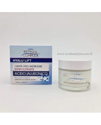 Acide Hyaluronique - Crème Visage Anti-Rides Repulpante - ULTRA RETINOL COMPLEX